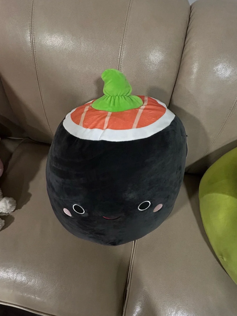 NWT Plush Black Sushi Roll Decorative Pillow Shozo - Cute Kawaii Accent